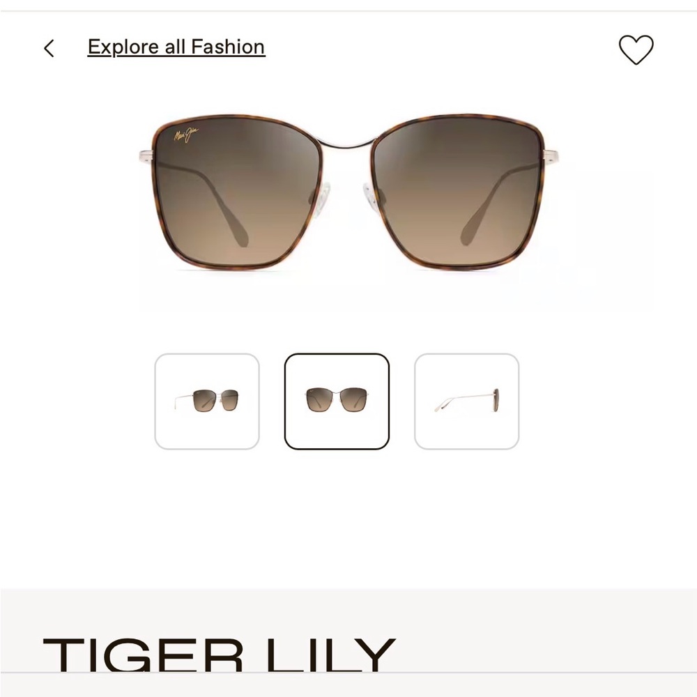 Maui Jim Tortoise Sunglasses with Gold Accents